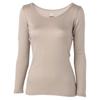 Premier Hot Innerwear Breath Medium Thickness for Daily Round Size S Thermo, Use, Neck, 3/4 Sleeve, Heat-Generating Material, Women's, Greige,