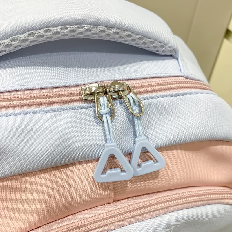 Sac à dos pour femmes Colorblock Sac d'école Grande capacité Sac à dos collège