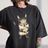 Raucher Eichhörnchen Shirt, Vintage Y2K Grunge Eichhörnchen Grafik T-Shirt, Lustiges Tier Meme Shirt, Comfort Colors Waldtier Liebhaber Geschenk T-Shirt
