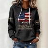 2026 Spring Collection Women's 3D Double Hood Digital Print Hoodie - Fashion Streetwear
