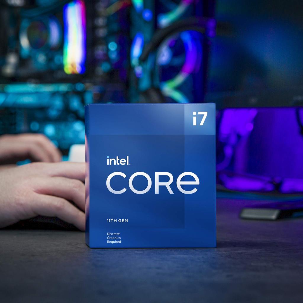 Intel Core Desktop-prosessor 8 kjerner opptil GHz LGA1200 500-serien Velg 400-serien 65W i7-11700F 4.9 (Intel og brikkesett)