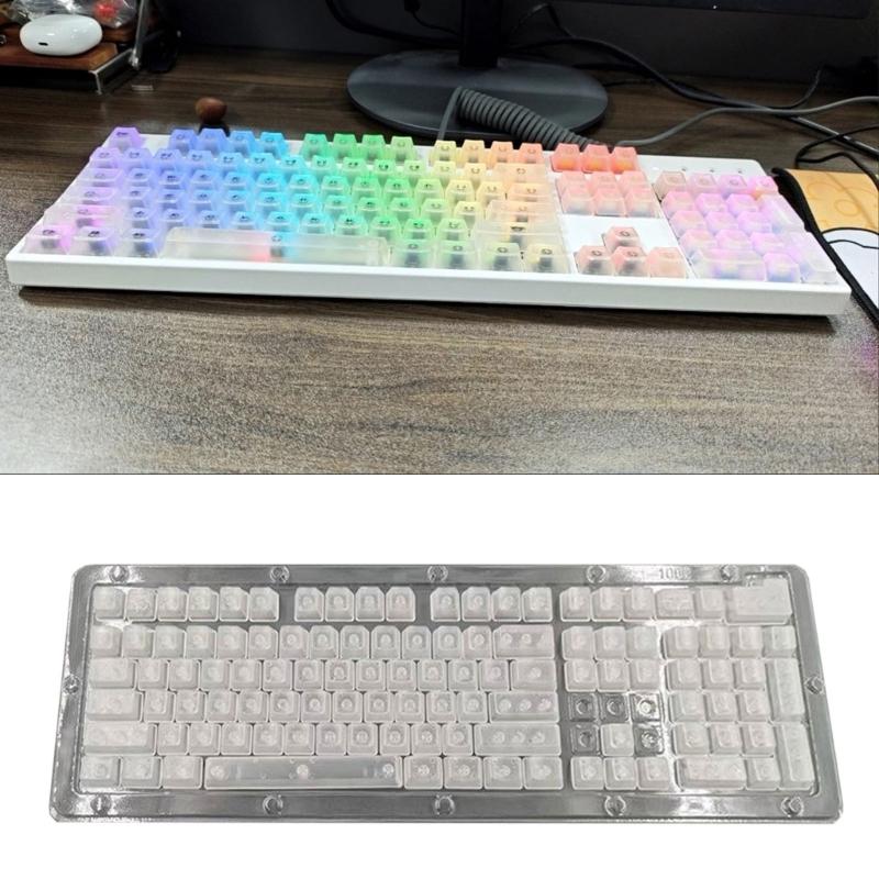 Matte Finish ABS Blank Keycaps Enhanceds Light Diffusions Design For Most Mechanical Keyboards