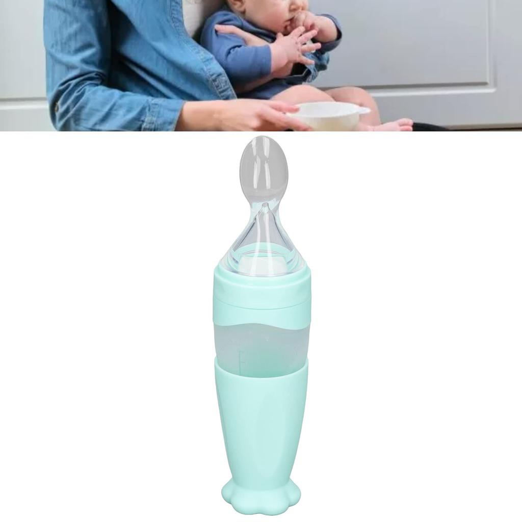 Baby Bottle Design Baby Bottle Spoon Spoon, Filtration-Safe (Blue)