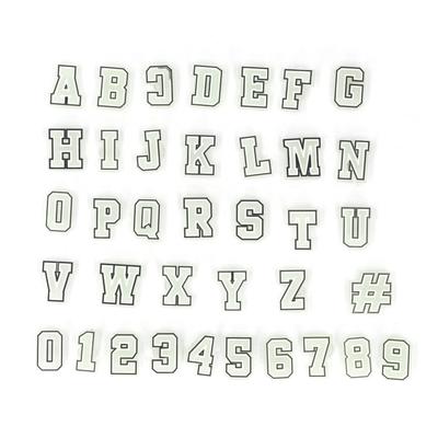 37PCS Hole Shoe Luminous Decorations Alphabet Letters Numbers Shape Sandals Clothing Accessories