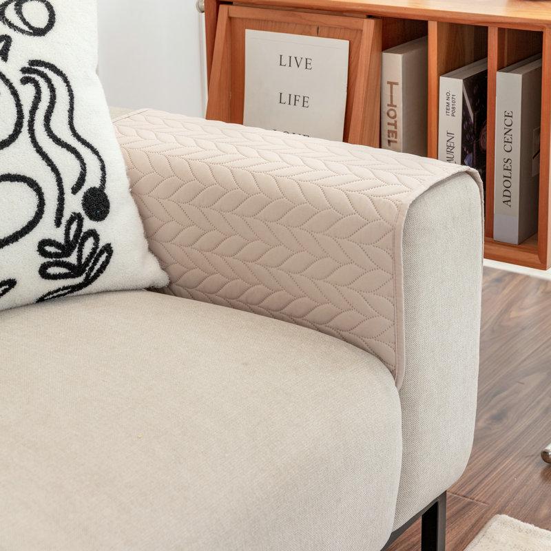 Uniwersalna ultradźwiękowo wytłaczana podkładka podłokietnika z miejscem do przechowywania na sofy nowoczesne minimalistyczne na każdą porę roku