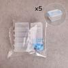 5pcs Nail Art Box Mini Storage Box Transparent Mini Storage Drawer Beading Storage Case  Desk