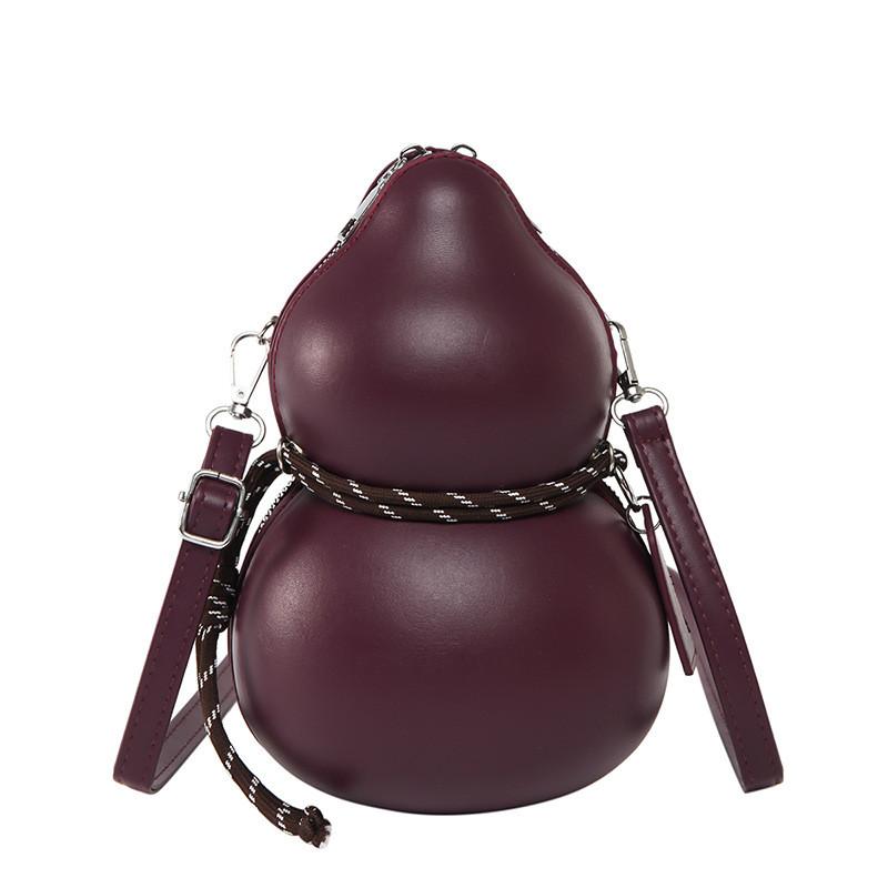 

Myth Black Women Stylish Pu Small Gourd Bag Crossbody Bag For Casual Daily Wear бордовый