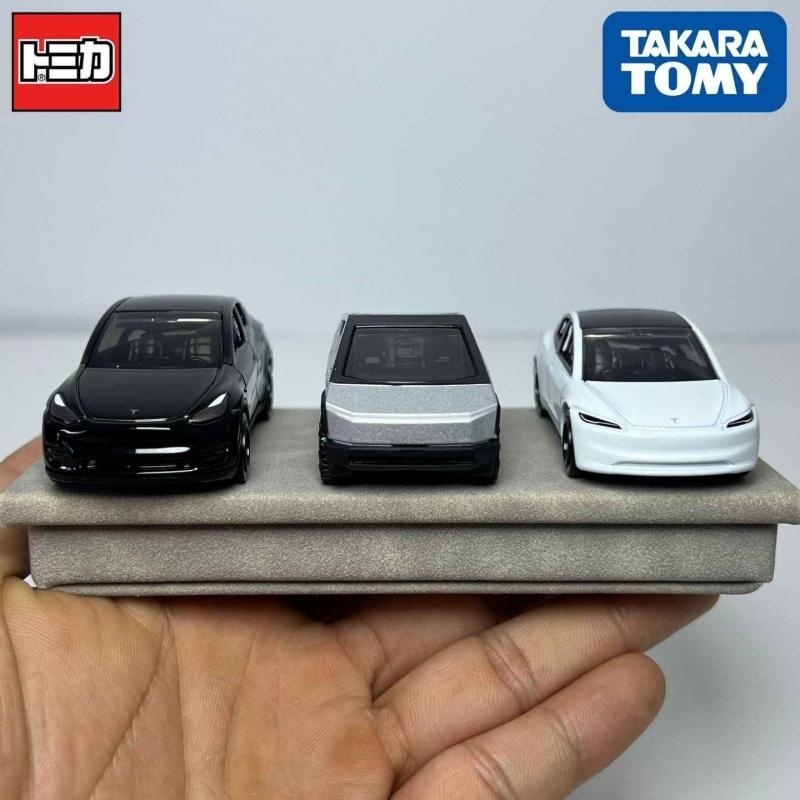 TAKARA TOMY Tomica Tesla Premium Diecast Model Car Cybertruck Model Y 3 41 28 98 1/63 Scale Realistic Collectible Toy Car