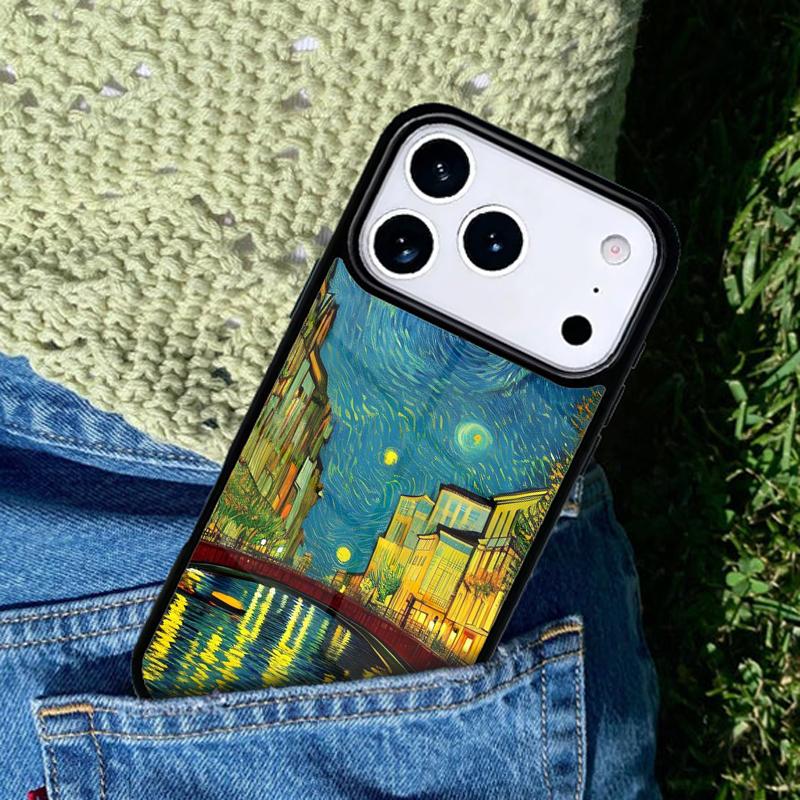 Van Gogh Series Phone Case For iPhone 17 AIR 16 Pro Max 15 14 Pro 11 12 13 Shockproof Silicone Cover