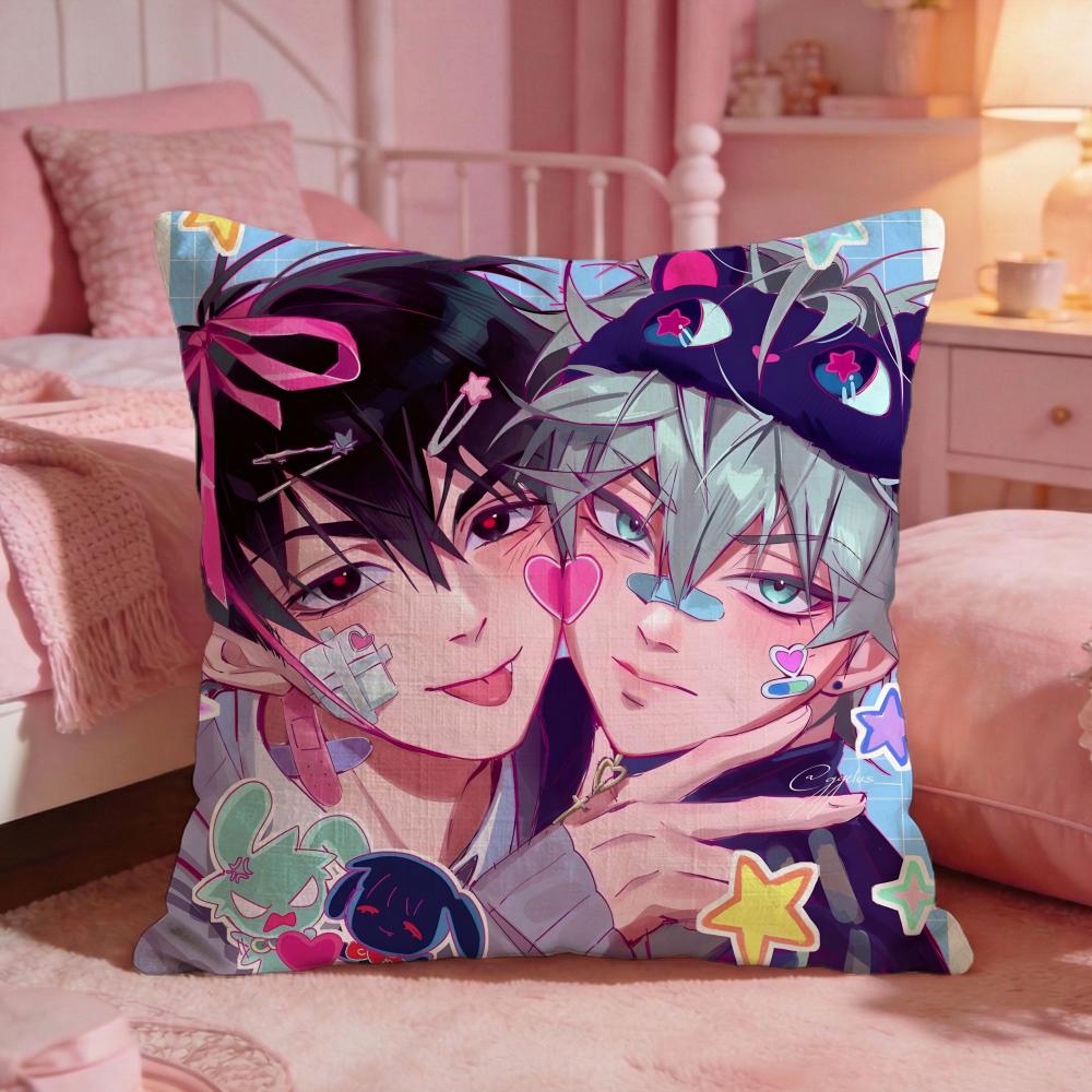 aAlien Stage anime Cushion Cover Premium Comfort Reversible Pillow Cove Two in One Design for Any Room Car Interior