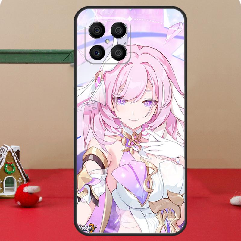 Elysia Honkai impact Case For Honor Magic 8 5 6 7 Lite Honor 400 Pro 200 50 70 90 X8c X8a X8b X9a X9b X9c Cover