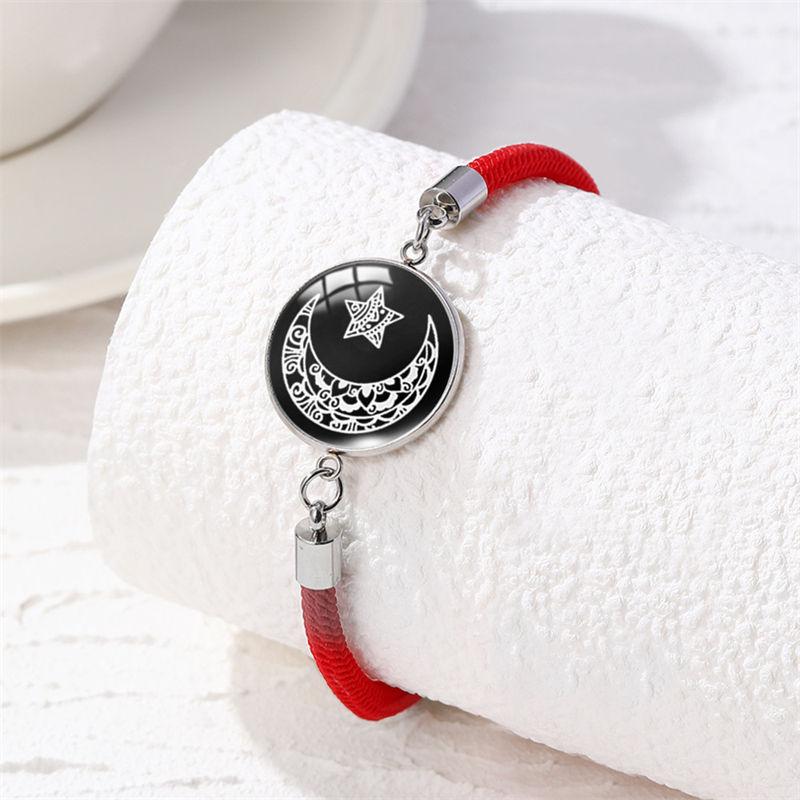 2PCS/set Sun & Moon Bracelets Luminous Couples Jewelry for Lover Gifts Wrist Chain Bracelet GZW