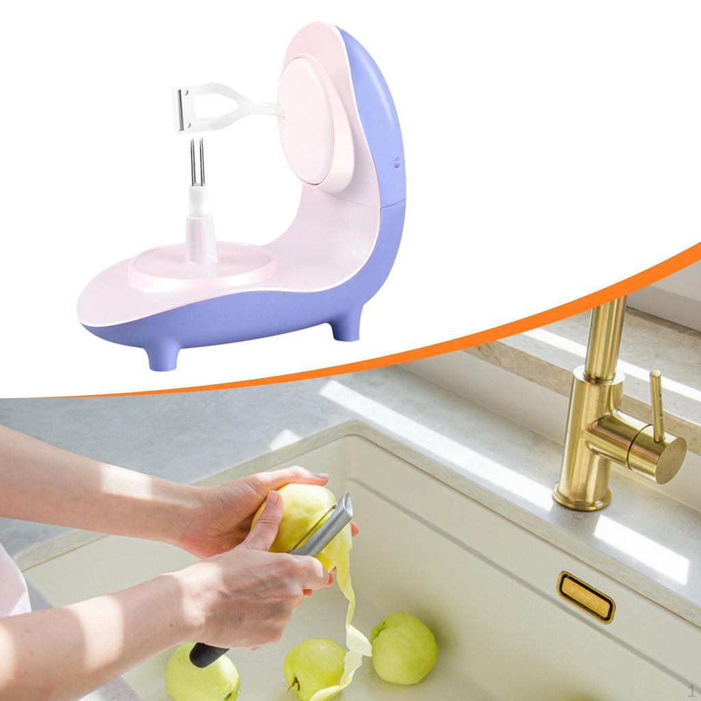 Electric Peeler Fruits and Vegetables Automatic Multipurpose Portable Stainless Steel Blade