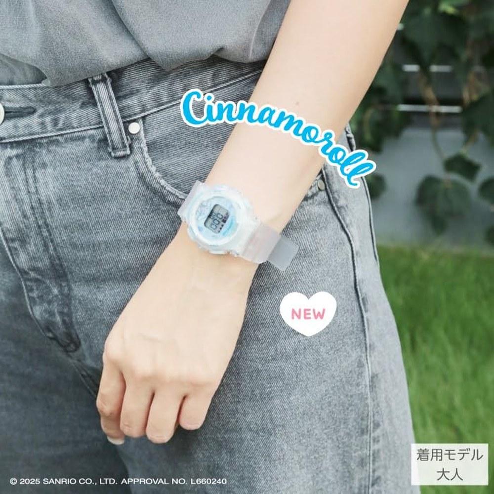 J-AXIS Cinnamoroll Digital Wristwatch CR3C0003-CNC Girls Backlight Alarm Clear