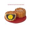Mondfest Japanische Katze & Hase Figur Mondkuchen-Box Harz Dekor Geschenkset