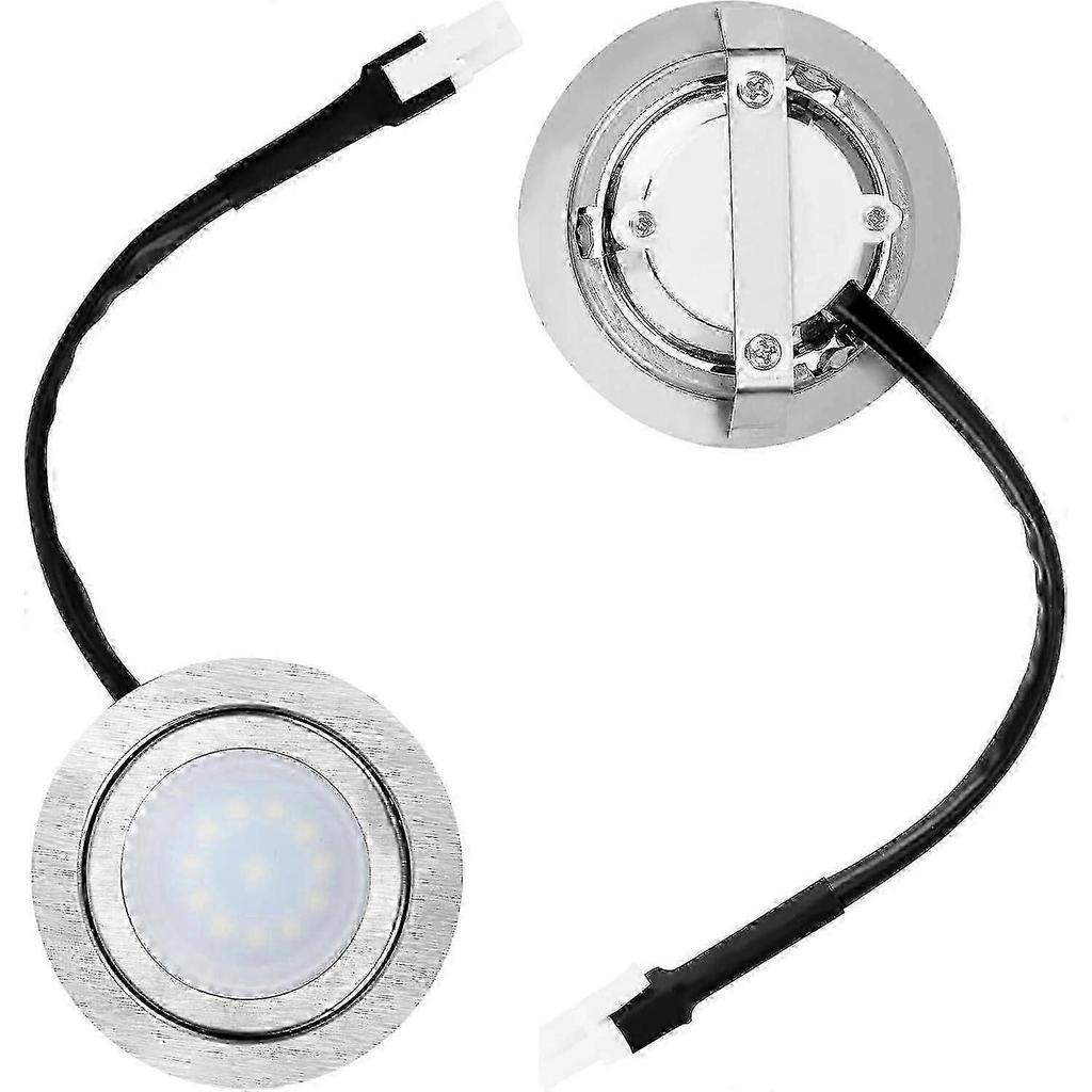 2 Pezzi Lampadine LED Incassate da 12V CC Sostitutive per Cappa da Cucina in Acciaio Inossidabile
