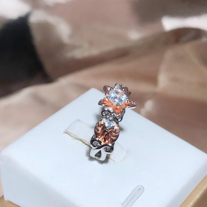 Creative Personality Gold Flower Ring for Women Fashion Versatile Ring