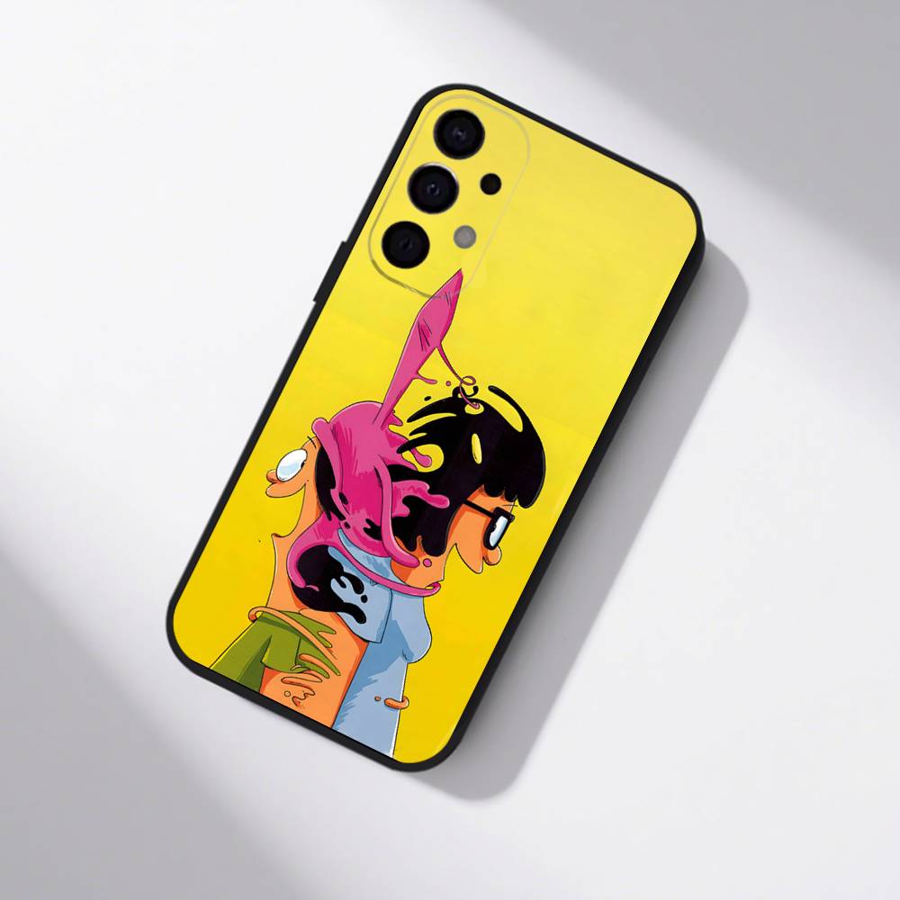Anime B-Bobs B-Burgers Shockproof Phone Case For Samsung S25,S24,S21,S22,S23,S30,Ultra,S20,Plus,Fe,Lite,5G Black Cover