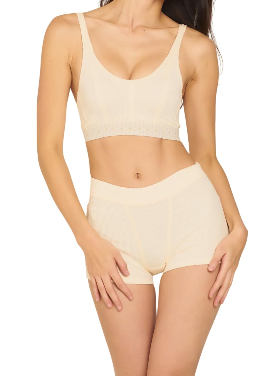 

ночной слоновой кости [Аматерасу] Пуш-ап бюстгальтер, бесшовный пуш-ап бюстгальтер, женский, слоновая кость