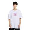 Li Ning T Shirts Men's White Crew Neck Moderate Straight Fit AHSQ661-1