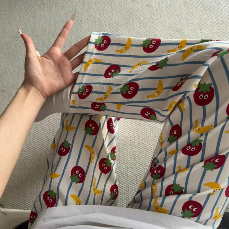 2026 New Style Lounge Pants for Women Loose Fit Wide Leg Casual Pajama Pants for Outdoor, Campus, Home