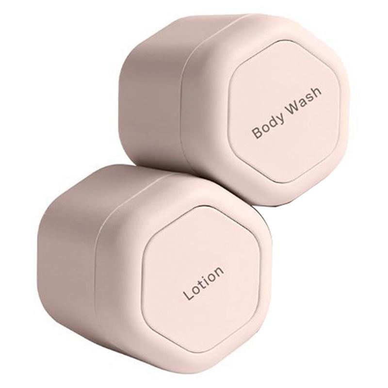 2/3Pcs Travel Container Magnetic Storage With Lids Cosmetic Dispenser Stacking Design Bottle For Face Cream Sunscreen Organizer