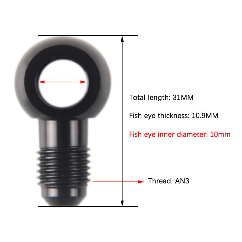 Automobile Modification Accessories Oil Pump Oil Supply Screw Aluminum Adaptor Bolt An3 An4 An6 An To 8-14Mm Brake Fitting