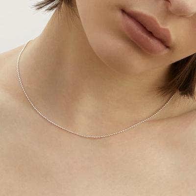 LUNNE Silver 925 Mini Egg Ball Necklace #LSN54
