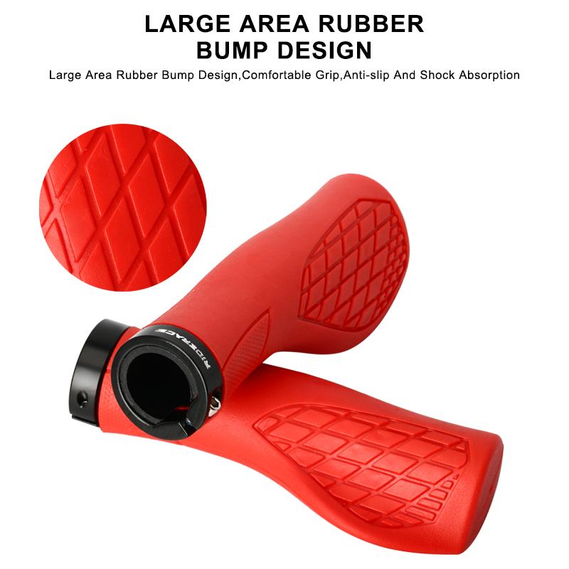 Bicycle Grips Soft Rubber For MTB Mountain Bike Handlebar Cover Shockproof Anti-Slip Ergonomic Lock On Cycling Handle Bar Grips
