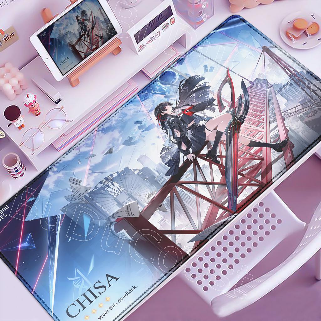 Official BuDuCoost New Wallpaper Wuthering Waves Chisa Mouse Pad Gaming Mousepad Anime Girl Desk Mat E-Sports Office PC Mice Mat