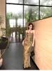 Summer Wizard of Oz Design Sense Niche Print Monet Garden Dark Moss Green Retro Suspender Dress Long Dress
