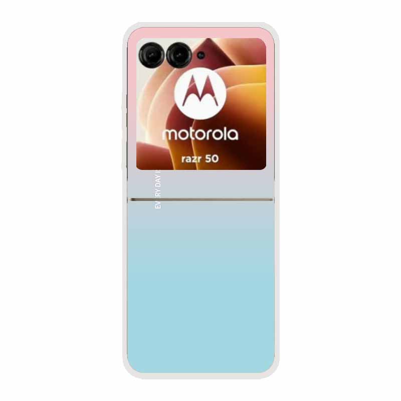 For Motorola Razr 50 Ultra Case Plastic Hard Painted Cartoon Transparent Back Cover Case for Motorola Razr 50 5G Hard PC Case 50