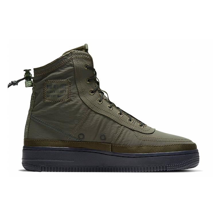 New Nike Air Force 1 High Shell Cargo Khaki Women's BQ6096-301