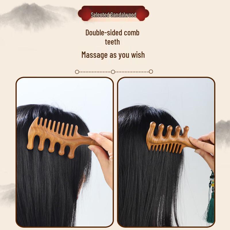 Green Sandalwood Scalp Massage Comb
