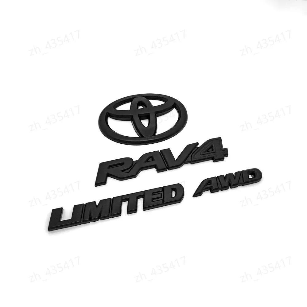 xzlhg9 Overlays NEW 2019-2024 Suitable for Toyota Rav4 XLE XSE AWD Hybrid Matte Blackout Emblems Kits