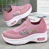 Shoes Women's and Women's Shoes Platform Heightening Shoes Medium Embroidered Shoes Casual Flying Woven Breathable Casual Shoes Single Shoes