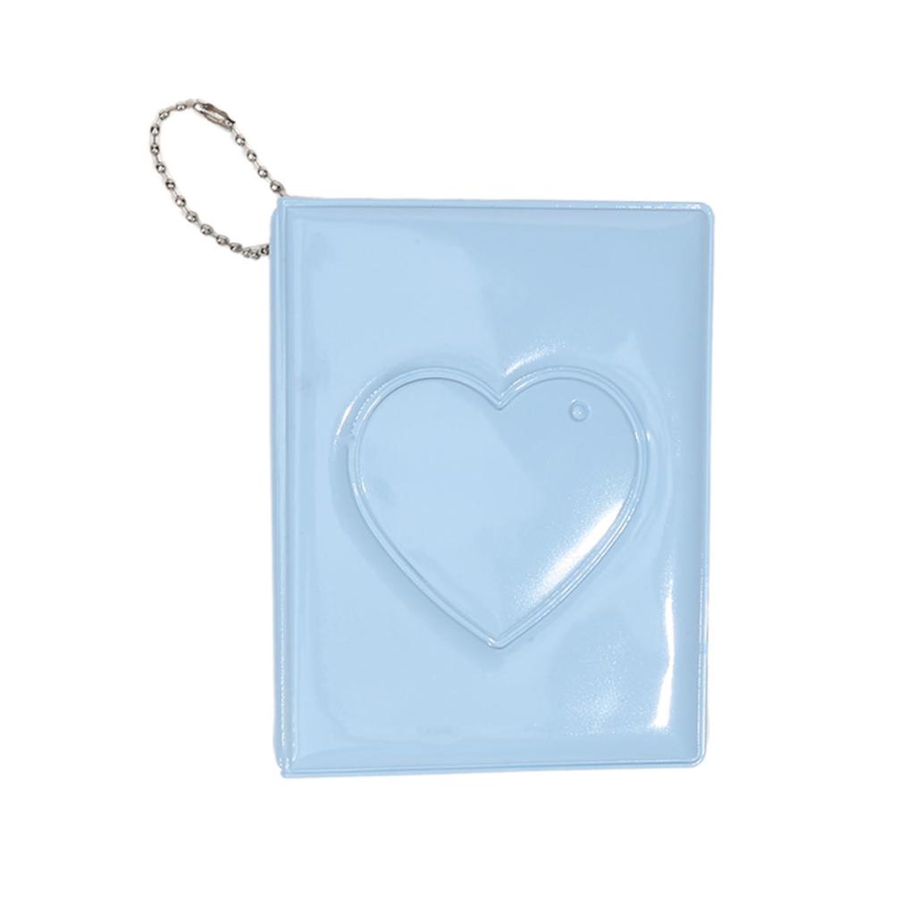 1piece 3 Inch Photocard Holder Heart Love Hollow Photo Album Card Binder Mini Idol Pictures Storage Case