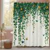 Sunny Blue Sky Scenery Shower Curtain, Bathroom Decorative Shower Curtain, Waterproof Shower Curtain With Hooks