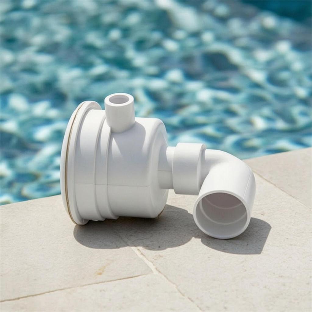 Elbow-Shaped-Jet Nozzle Pool with Elbow Water Return Fitting for