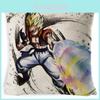 Fronha de Algodão e Linho Premium Dragon Ball Capa de Almofada Quadrada de Desenho Animado Para Casas Aconchegantes