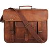 Leather Travel Messenger Office Crossbody Bag Laptop Briefcase College Satchel Computer Best Bag for Men and women