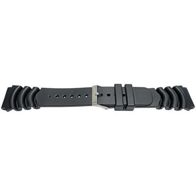 Watch Strap - MY-MONTRE - Diver Style - Black - PVC - 18-22mm