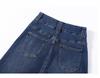 Women's High-Waist Wide-Leg Flare Jeans – Slimming Pear Shape, Floor-Length for Early Autumn