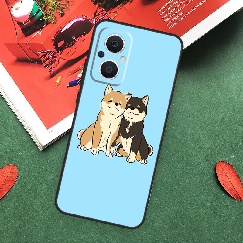 Cute Kawaii Shiba Inu Case For OPPO Reno 14 13 12 11 10 Pro 14F 13F 12F 11F 8 7 Lite OPPO Find X9 X8 X6 Pro Cover