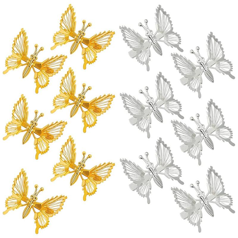 1Pcs Elegant Tassel Butterfly Hairpin Female Antique Accessories Trembling Butterfly Side Clip Moving Butterfly Hairpin Headdress