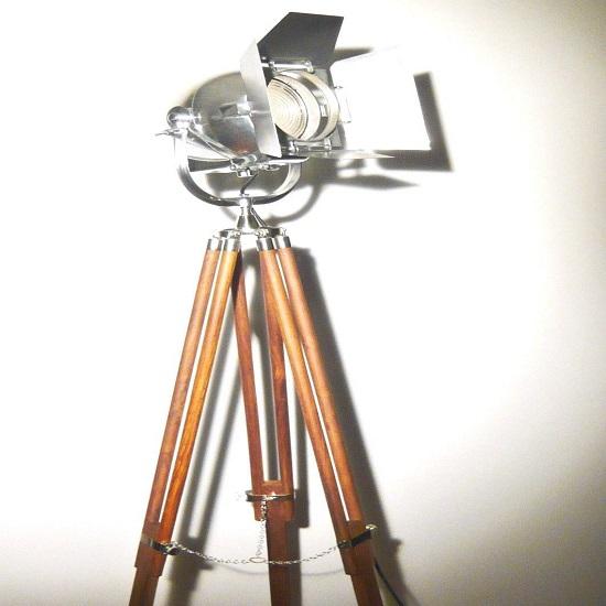 Lampada da terra Strand per teatro Lampada da terra industriale Studio Spot Lampada Art Deco Illuminazione cinematografica Illuminazione cinematografica Treppiede per film di Hollywood