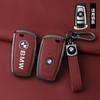 BBKC8 Leather Alloy Car Smart Key Case Cover Shell For BMW 530i 550i 320i 1 2 3 4 5 Sery 118i 225i M240i F20 F21 F30 F31 F25 F01 F02
