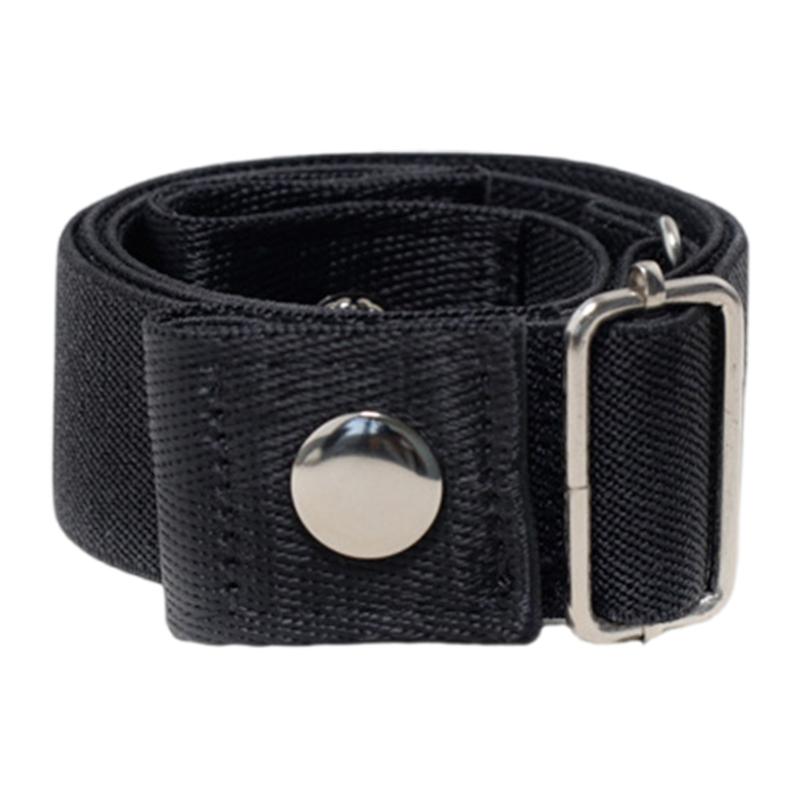 

Практичная застежка-кнопка на ремне Эластичный ремень Моделирующий пояс для похудения Регулируемый пояс для талии Джинсовый пояс для всех возрастов чёрный