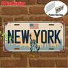 D-Dur pc Vintage Metallschild Nur zu Dekorationszwecken Außenplakette Wanddekoration New York Aluminiumschild