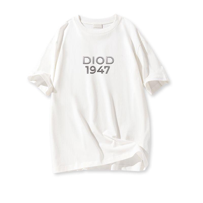 

Trendy Men s and Women s Same T Pure Cotton Short Sleeve T-Shirt Women s Summer New Arrival Mid Length Long Length Loose Slim-Looking Half-Sleeved Top White S